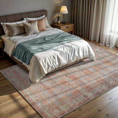 Vista 309 de GLN Rugs Traditional Collection - Alfombra de felpilla lavable a máquina, tradicional lavable, antideslizante, alfombra de felpilla de pelo corto