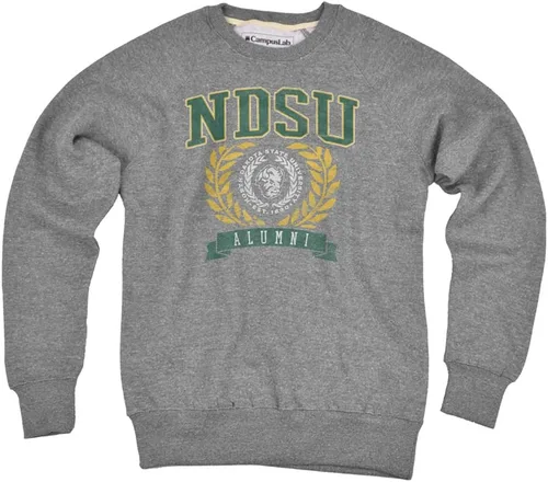 Vista 24 de Campus Lab Collegiate Classic Alumni Seal - Sudadera unisex con cuello redondo para adultos