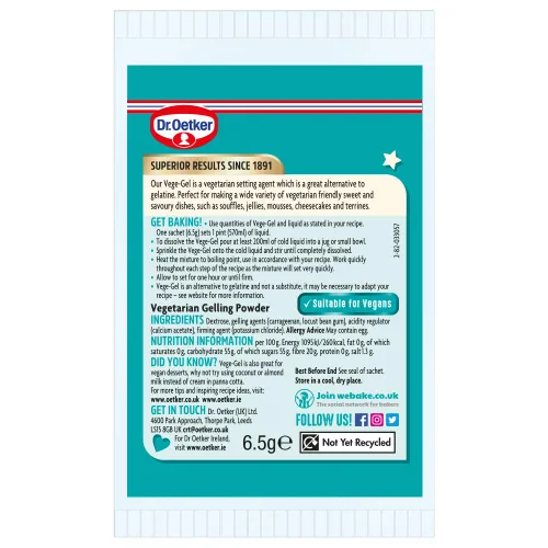 Vista 2 de Dr. Oetker Vege-Gel 3X6.5G