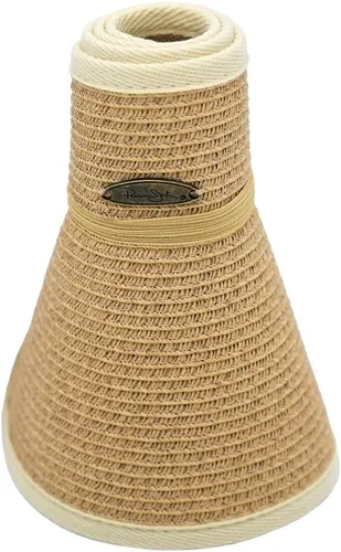Vista 6 de Panama Jack Sombreros de sol para mujer - Pajita trenzada de papel, estilos surtidos Visera solar enrollable natural
