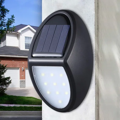 Vista 6 de Uonlytech Luces solares de pared de seto, luces de puerta delantera, herramientas resistentes, lámpara de pared de valla solar, lámpara de pared