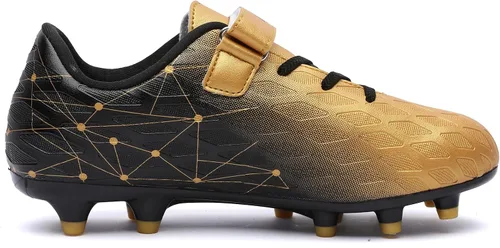 Vista 4 de Hanani Zapatos deportivos de fútbol para niños y niñas, FGAG FGAG, zapatos deportivos de entrenamiento para correr, para interiores y exteriores