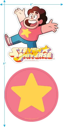 Vista 3 de Steven Universe Star Cartoon Network - Sudadera con capucha y calcomanías para niños y jóvenes