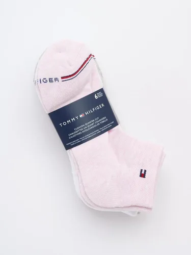 Vista 3 de Tommy Hilfiger Paquete de 6 calcetines cortos con diseño de bandera para mujer