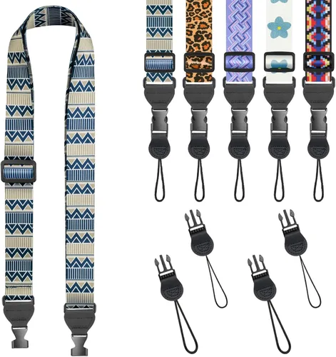 Vista 16 de FIEIL Correa de hombro ajustable, correa de nailon para cámara, cómoda correa para el cuello para iPad, tableta de teléfono celular, cámara, laptop