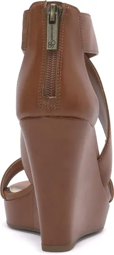 Vista 3 de Jessica Simpson Jinxxi Sandalias para mujer, con taco de cuña