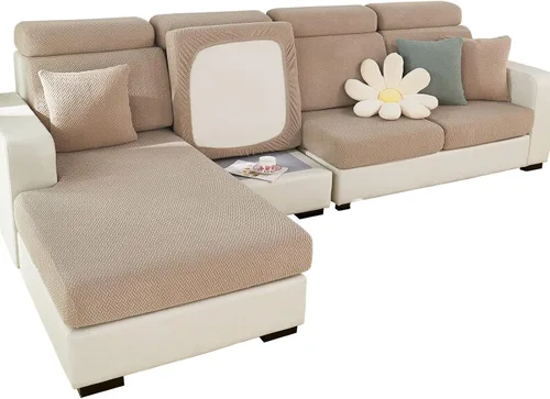 Vista 19 de MIFXIN Funda mágica para sofá, funda elástica universal para cojín seccional en forma de L, protector de muebles para diván