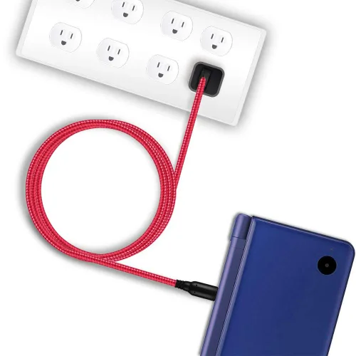 Vista 5 de BATSOEASY Paquete de 2 cables de carga USB 3DS2DS de 5 pies, cable de carga trenzado de nailon compatible con Nintendo 3DS2DSDSi