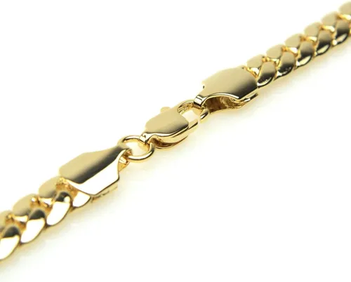 Vista 4 de metaltree98 Colgante de águila americana mini chapado en oro de 14 quilates para hombre 24 "Miami Cubana Chain Set BCH 13585 TT, Latón, Circonia