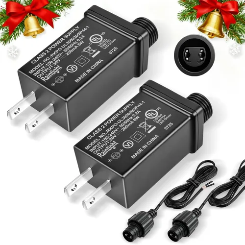 Vista 8 de Fuente de alimentación de 30V 6W 0.2A Clase 2, Transformador de Bajo Voltaje de CA a CC, Adaptador de Corriente IP44 para Tiras de Luces LED