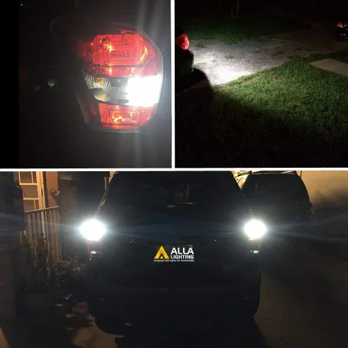 Vista 2 de Alla Lighting BA15S 7506 1156 Bombillas LED Xtreme súper brillantes 3497 2396 93 1003 199 1159 1141 P21W 87 7527 1093 1073, señal/cola de freno
