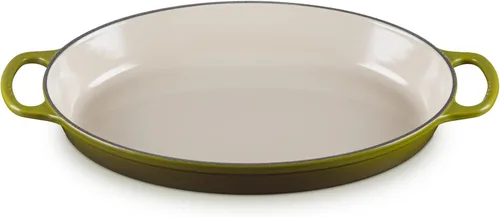 Vista 14 de Le Creuset - Cacerola ovalada de hierro fundido esmaltado Signature, 3 cuartos, modelo Caribbean