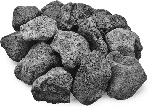 Vista 15 de Skyflame Rocas de lava de 10 libras para hogueras, mesas de fuego, chimeneas, decoración de paisajismo de jardín