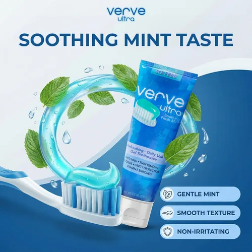 Vista 5 de Verve Pasta de dientes Ultra SLS-Free con flúor, 4.5 oz.