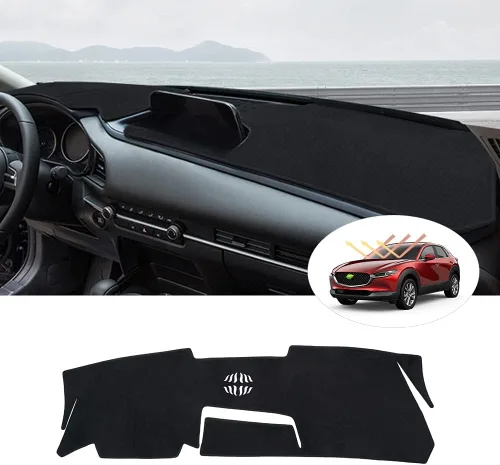 Vista 54 de Autorder - Tapete para salpicadero para 2007-2013 Chevy Chevrolet Silverado/GMC Sierra con dos guanteras, accesorios, cubierta de salpicadero