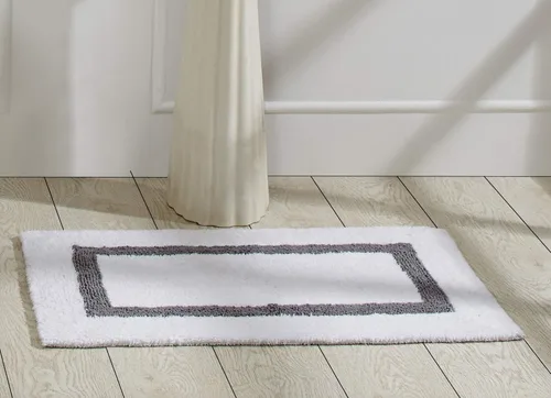 Vista 15 de Better Trends - Alfombra de baño 100% algodón reversible, altamente absorbente y lavable a máquina, suave, tapete de ducha para piso de baño