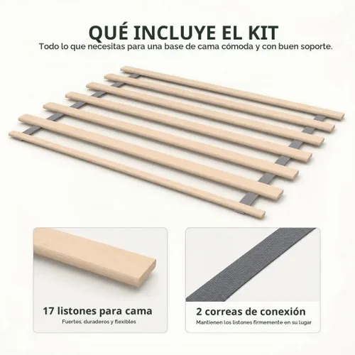 Vista 2 de IKEA Base de cama de listones LURÖY, 63.0x78.7 in