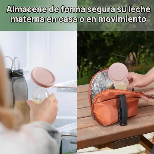 Vista 5 de haakaa - Tapa de extractor de leche de silicona (rubor), se adapta a todos