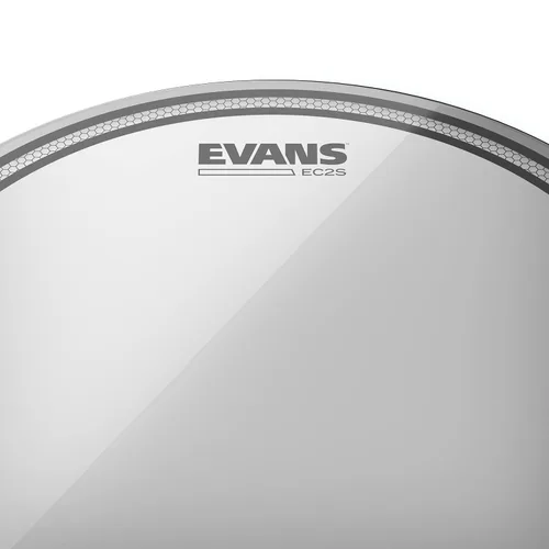 Vista 2 de Evans Cabezales de tambor EC2S Clear Tom Drumhead, 13 pulgadas