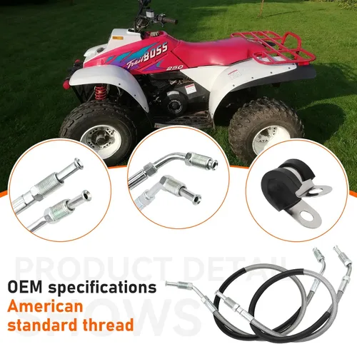 Vista 6 de JAVIK 1930752 1930753 Manguera de Freno Delantera Izquierda Derecha para Polaris Sportsman Xplorer Big Boss Magnum Trail Boss Trail Blazer Xpress
