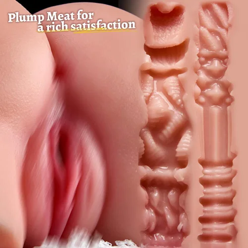 Vista 3 de Tivino - Muñeca sexual para hombres, juguetes sexuales masculinos con lenguas desiguales y culo suave, culo de nivel de entrada de 6 libras, coños