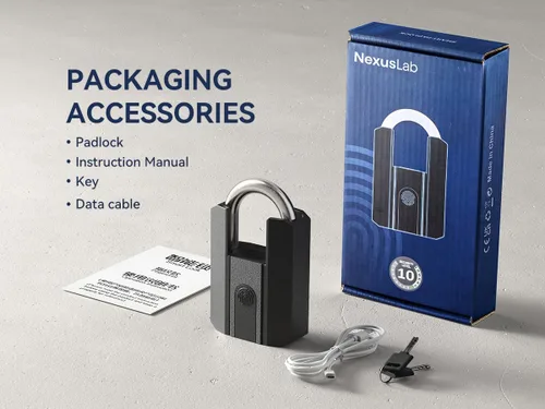 Vista 9 de NexusLab - Candado de huellas dactilares, resistente al agua IP67 para exteriores, desbloqueo de 3 vías (huella dactilar/aplicación/2 teclas)