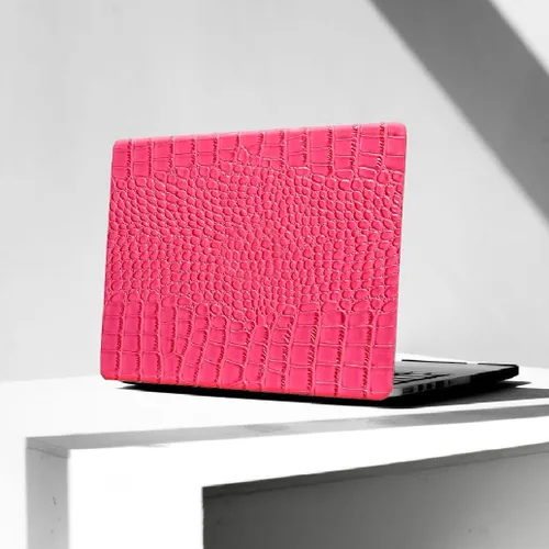 Vista 11 de Compatible con Funda para MacBook Air de 13 Pulgadas con Diseño de Cocodrilo 2021 2020 2019 2018 M1 A2337 A2179 A1932, Texturizada Elegante Lujosa