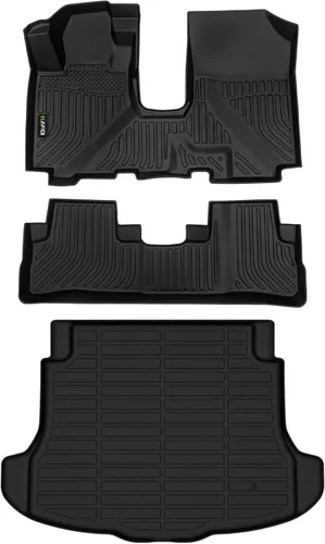Vista 83 de HAFIDI® - Tapetes para auto con almacenamiento debajo del asiento, para todo clima, antideslizantes, de elastómero termoplástico, para la primera