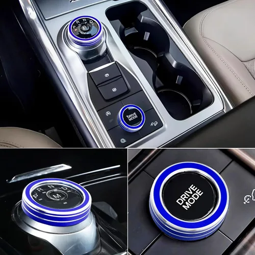 Vista 2 de Accesorios PIFOOG para Ford Explorer 2024 2023 2022 2021 2020 ST XLT Limited Platinum Timberline Interior PNRD Cubiertas de palanca de cambios, Mode