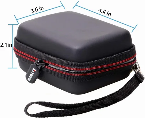 Vista 3 de Funda para altavoz Bluetooth portátil JBL Go 2, color azul 3. Negro + azul
