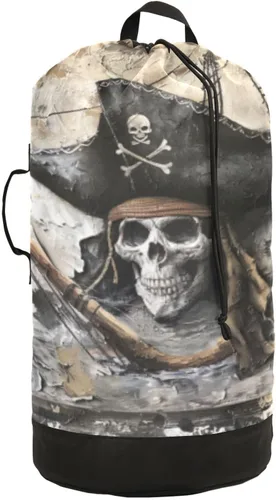 Vista 22 de Mochila para lavandería, cesta extra grande resistente para ropa sucia, correas ajustadas para campamento, universidad, gimnasio, hotel, hogar, 29.3