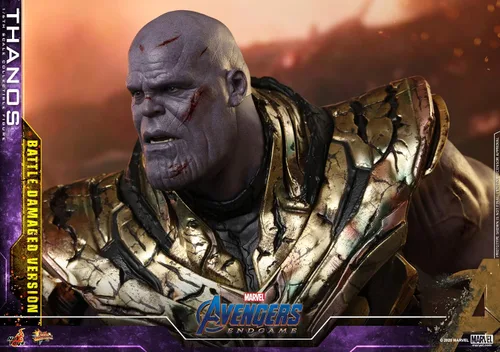 Vista 8 de HOT TOYS 1/6 Avengers: Endgame MMS564 Thanos Battle Versión dañada
