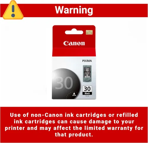 Vista 3 de Canon PG-30 Cartucho de tinta negra, compatible con iP2600.