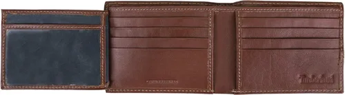 Vista 4 de Timberland Billetera híbrida de cuero para hombre, Coñac