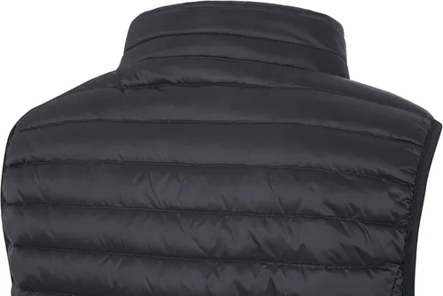 Vista 7 de ELFJOY Chaleco de plumón medio largo para mujer, chaleco ligero acolchado, chaqueta elegante rompevientos, Blanco