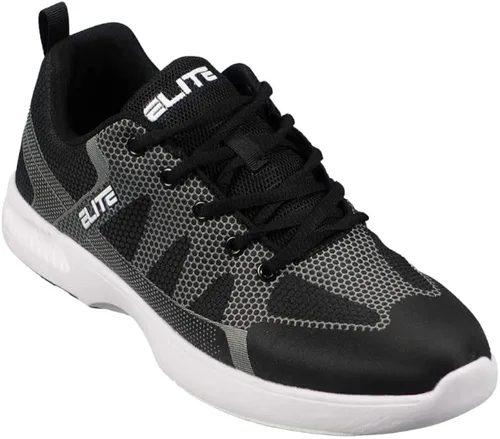 Vista 4 de ELITE Men's Peak Bowling Shoes Athletic Style Lace-Up Closure with Universal Slide Soles