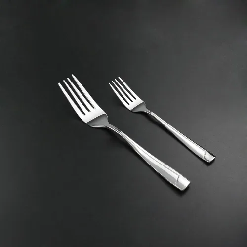 Vista 6 de Cand Tenedores de cena de acero inoxidable de 16 piezas, 8 pulgadas