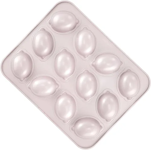 Vista 7 de CHEFMADE Molde para magdalenas, 6 cavidades antiadherentes en forma de limón para hornear al horno (dorado champán)