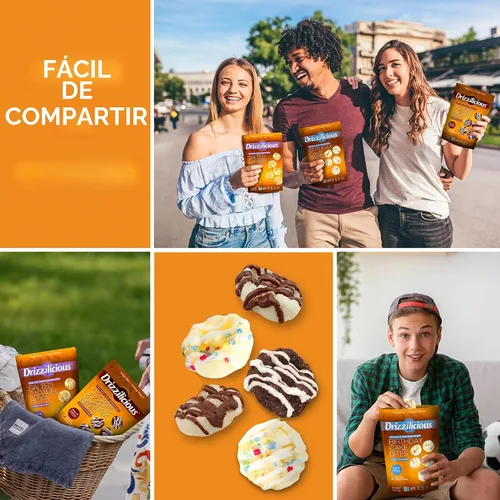 Vista 6 de Drizzilicious - Paquete variado de mini tortitas de arroz, crisps de arroz, aperitivo saludable para adultos y niños, tortitas de arroz con sabor