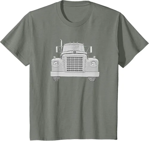 Vista 98 de Camiseta clásica de camión pesado International Harvester IH Loadstar, Negro, S