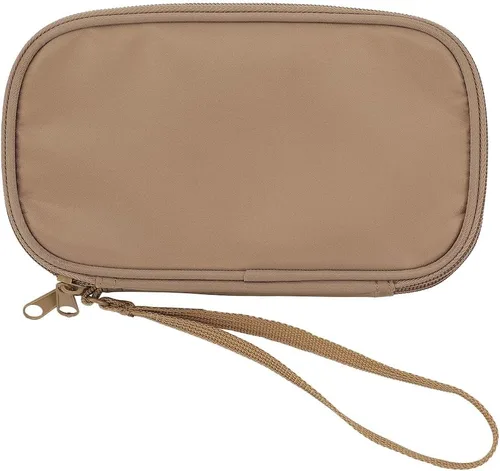 Vista 4 de Bioworld Organizador tecnológico beige con cremallera Cremallera beige
