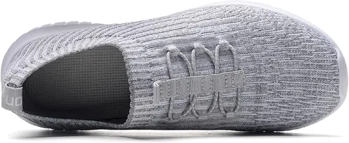 Vista 5 de konhill Zapatos cómodos para caminar para mujer, tenis atléticos, casuales, sin cordones