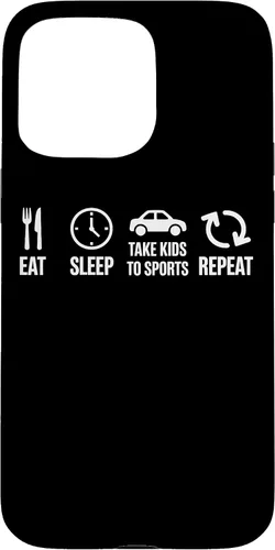Vista 30 de Eat Sleep Take Kids to Sports Repeat Youth Athlete Parent Case for iPhone 17
