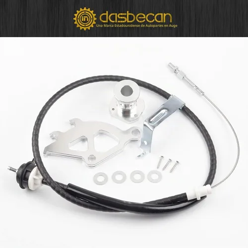 Vista 7 de Dasbecan Kit de cable de embrague de triple gancho Kit de ajustador de firewall cuadrante compatible con Ford Mustang 1996-2004 Reemplazos #