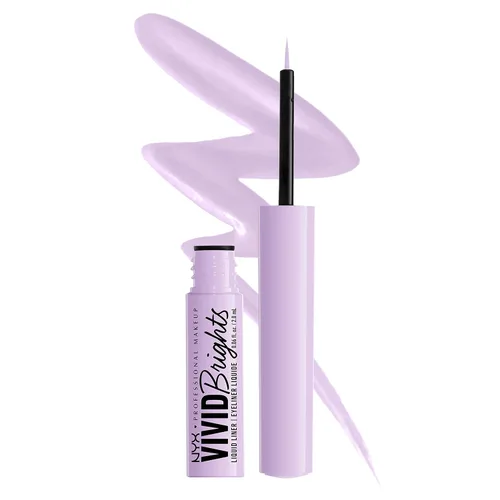 Vista 16 de NYX PROFESSIONAL MAKEUP Vivid Brights - Delineador líquido resistente a las manchas con punta precisa, Cobalt Crush 05 Cobalt Crush