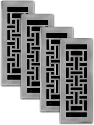 Vista 48 de Decor Grates Registro de suelo oriental AJH212-RB, 2 x 12 pulgadas, acabado de bronce frotado