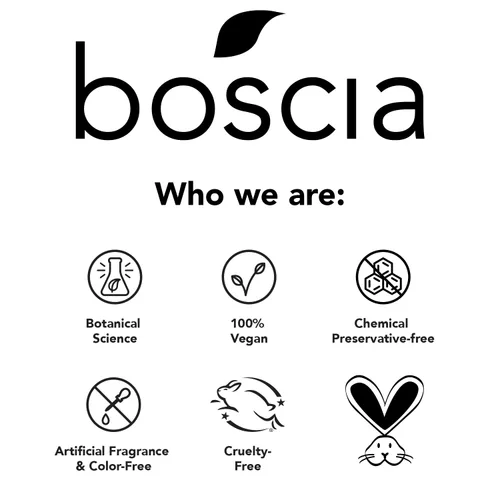 Vista 5 de boscia Suero de colágeno vegano potenciador, vegano, libre de crueldad, natural y limpio, suero de colágeno para antienvejecimiento, para todo tipo
