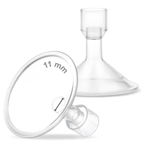 Vista 26 de Maymom MyFit Crater Series - Protector de pecho pequeño de 0.394 in con diseño de dos piezas compatible con piezas de bomba Medela; reemplazo