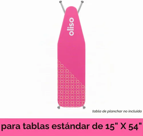 Vista 3 de oliso Funda y almohadilla para tabla de planchar - 100% algodón - Estándar Frambuesa
