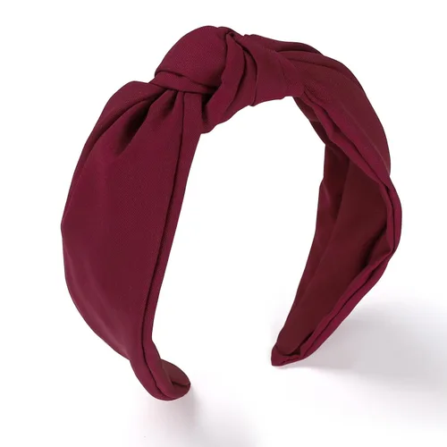 Vista 12 de Diadema para mujeres, diadema ancha anudada, banda elástica para el cabello de yoga, accesorios de moda para el cabello para mujeres (Beige)
